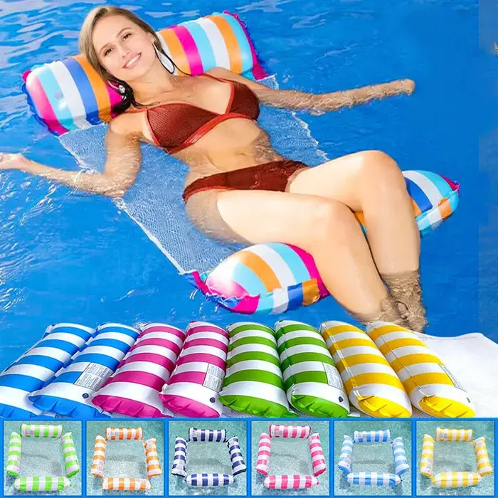 Matelas d'eau flottant gonflable pour natation d'été