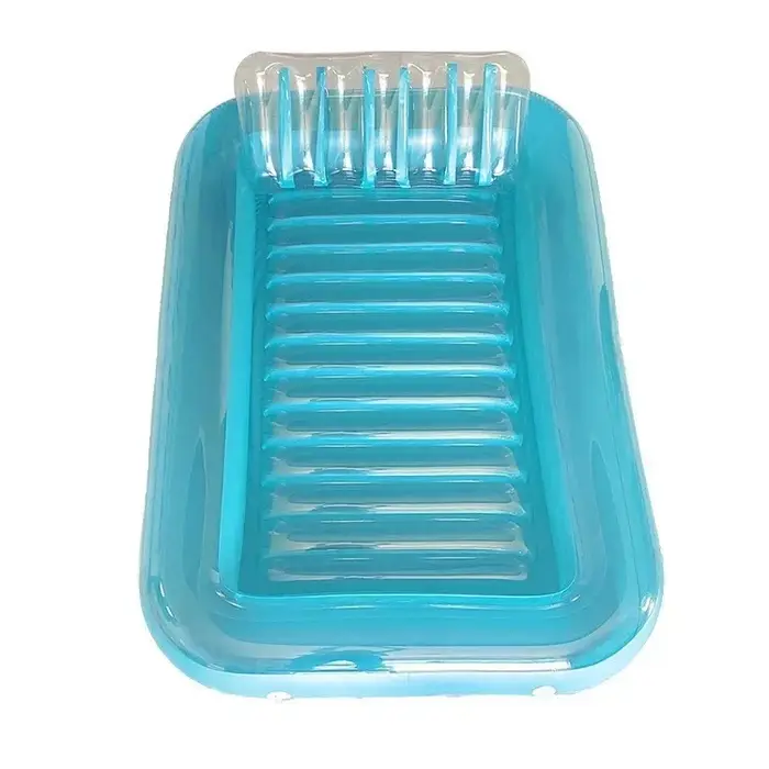 1 pièce 170x110cm PVC gonflable simple rangée flottante bain de soleil piscine lit flottant extérieur double usage eau