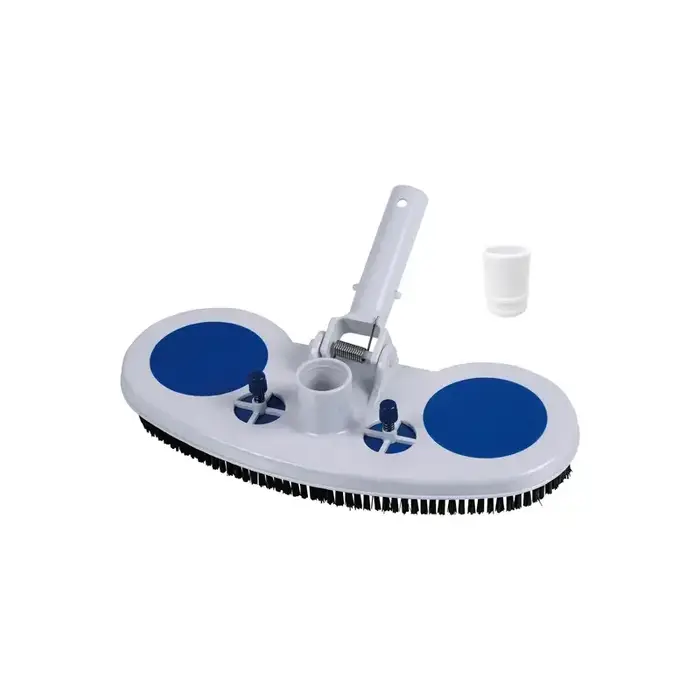 Tête d'aspiration de piscine avec brosse, outil d'aspirateur sous-marin pour le nettoyage du fond et