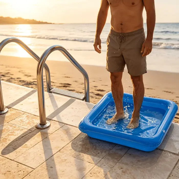 Baignoire de nettoyage de piscine pliable et portable