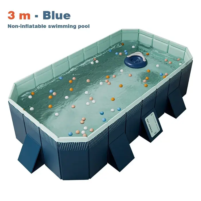 Piscine hors-sol pliable grande taille pour la famille
