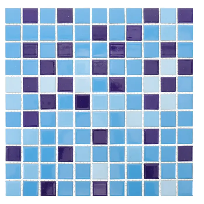 Kit de réparation de carreaux de piscine en céramique brillants 12x12 pouces, antidérapants, mosaïqu