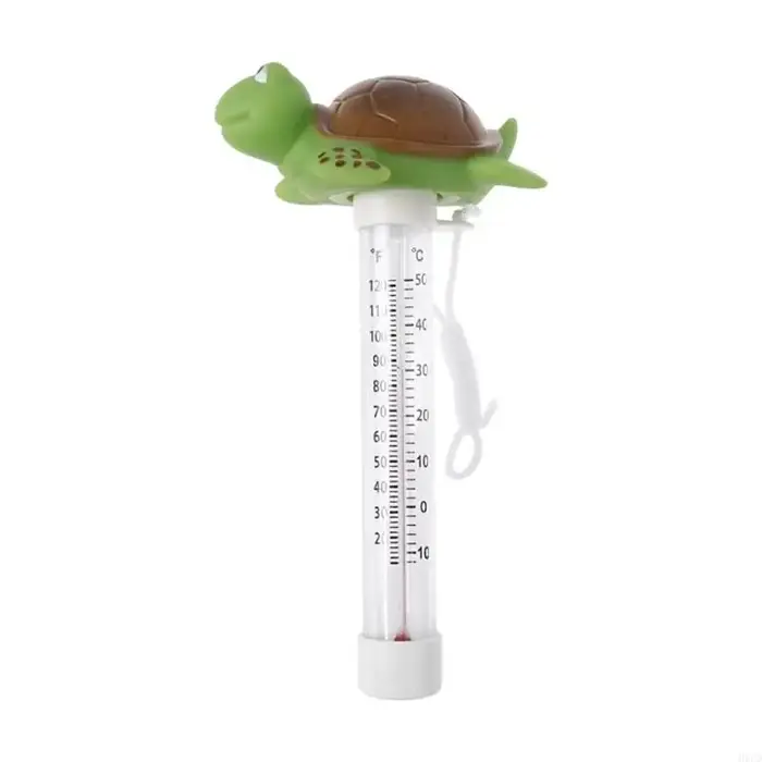 Thermomètres piscine flottants, joli grand écran facile à lire, avec attaches