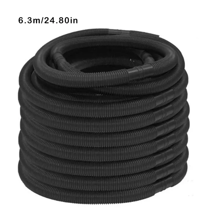 Nettoyeur de piscine, longueur totale du tuyau d'eau 6,3 m 32 mm, dessin de tuyaux, résistant aux UV