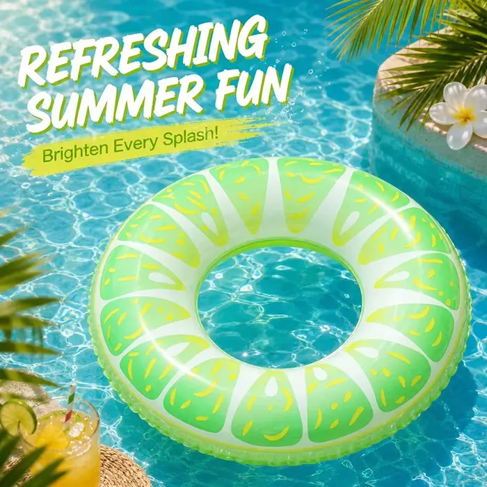 1PC Bouée gonflable pour piscine en forme de fruits (Pastèque