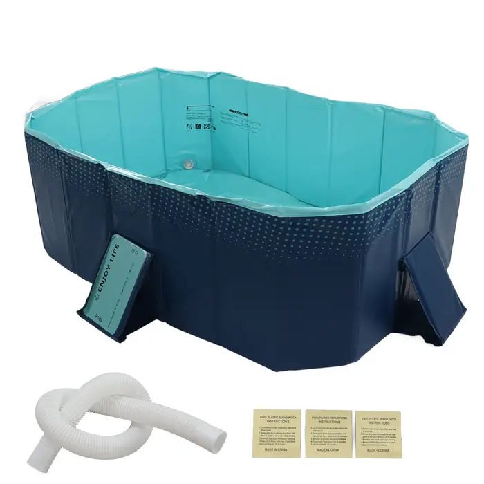 Piscine Pliable Surdimensionnée pour Enfants, Gonflage pour la Maison et l'Extérieur