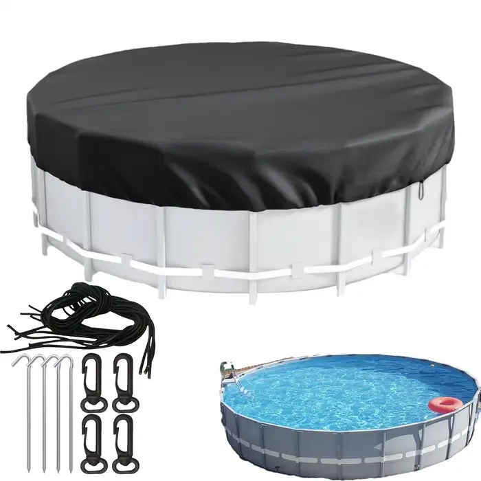 8/10/12FT couvertures de piscine rondes pour piscines hors sol couverture de jacuzzi