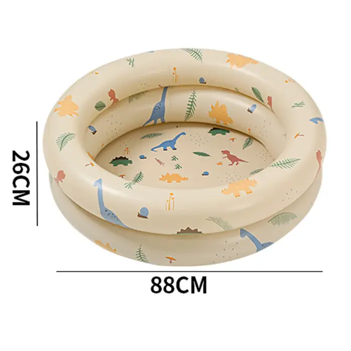 Piscine gonflable pour bébé, style rétro et mignon, piscine d'eau épaissie pour la famille