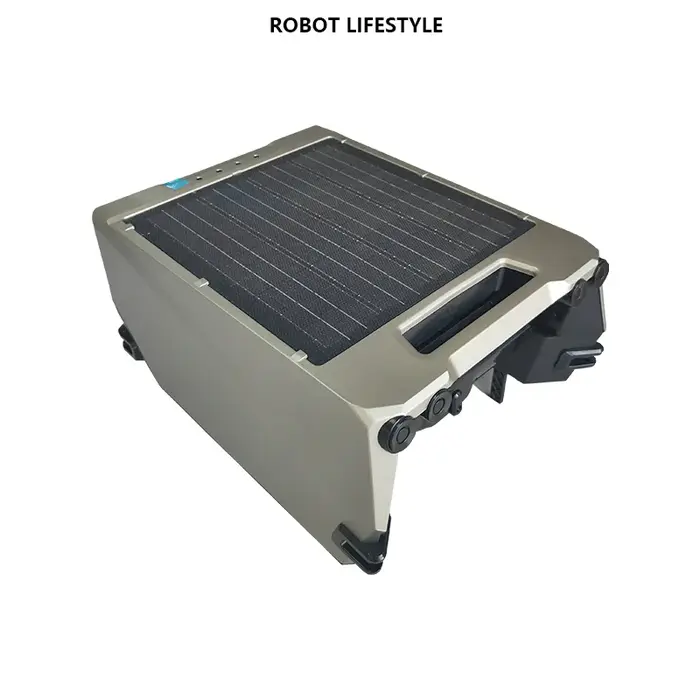 Robot nettoyeur de piscine à énergie solaire, batterie 5200mAh, filtration 220μm, jusqu'à 100 ㎡   Zo