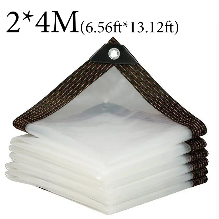 Bâche transparente grande personnalisée 2*3m 4 5 6 7 8 9 10 M 5 bâche transparente imperméable à la
