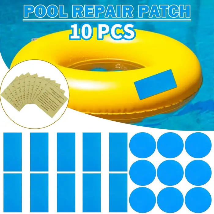 Patch de réparation de piscine auto-adhésif en PVC