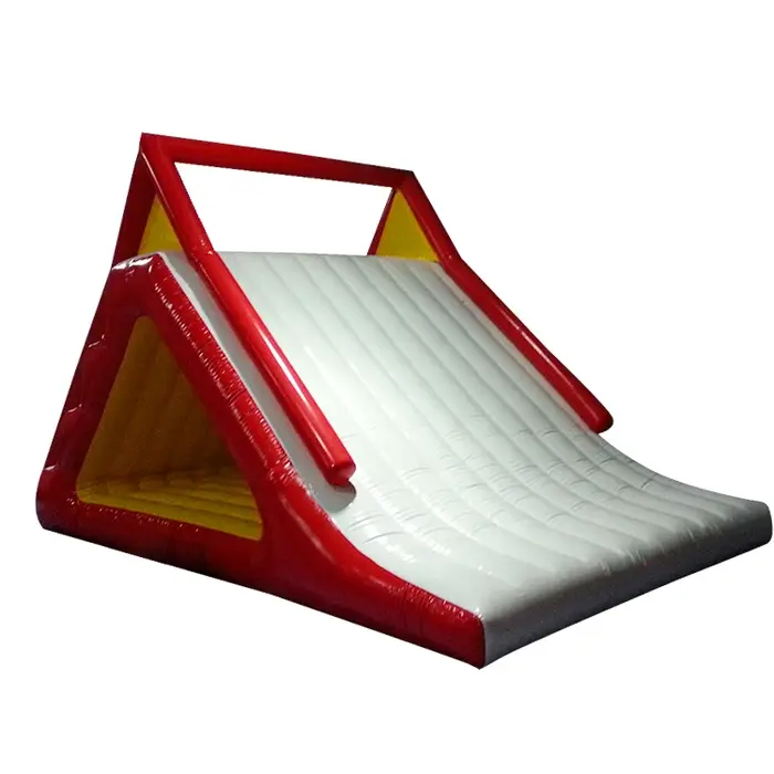 Toboggan flottant gonflable personnalisé de piscine d'îlot d'équipement de parc aquatique