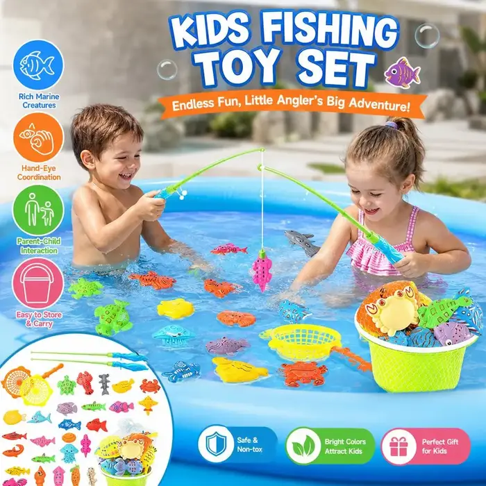 Ensemble de pêche magnétique gonflable pour piscine