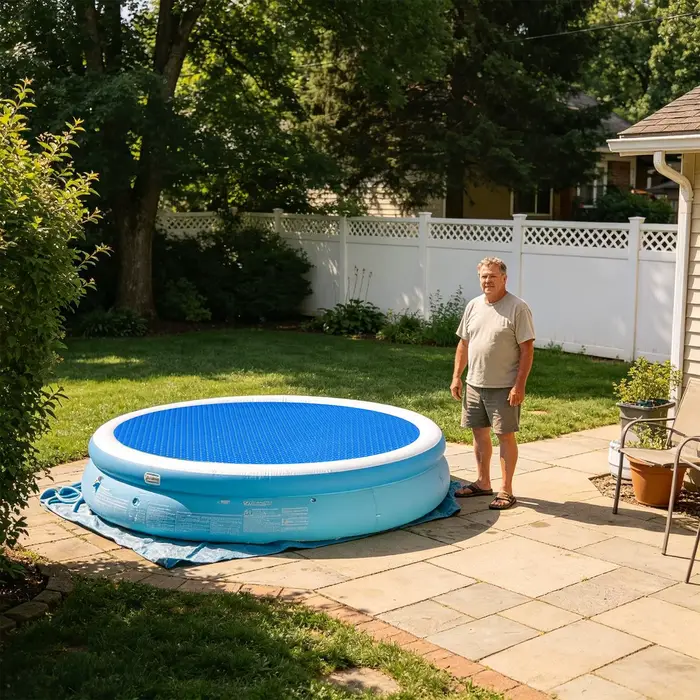 Couverture de piscine ronde pour piscine hors sol