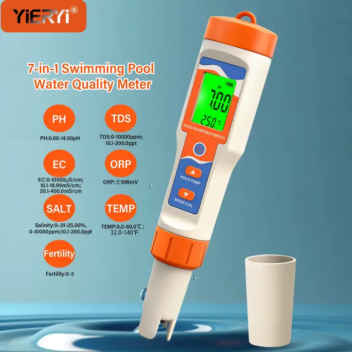 YIERYI – testeur d'eau de piscine 7 en 1