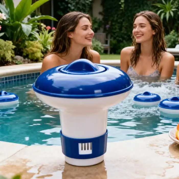 Flotteur de chlore portable et réglable pour piscine