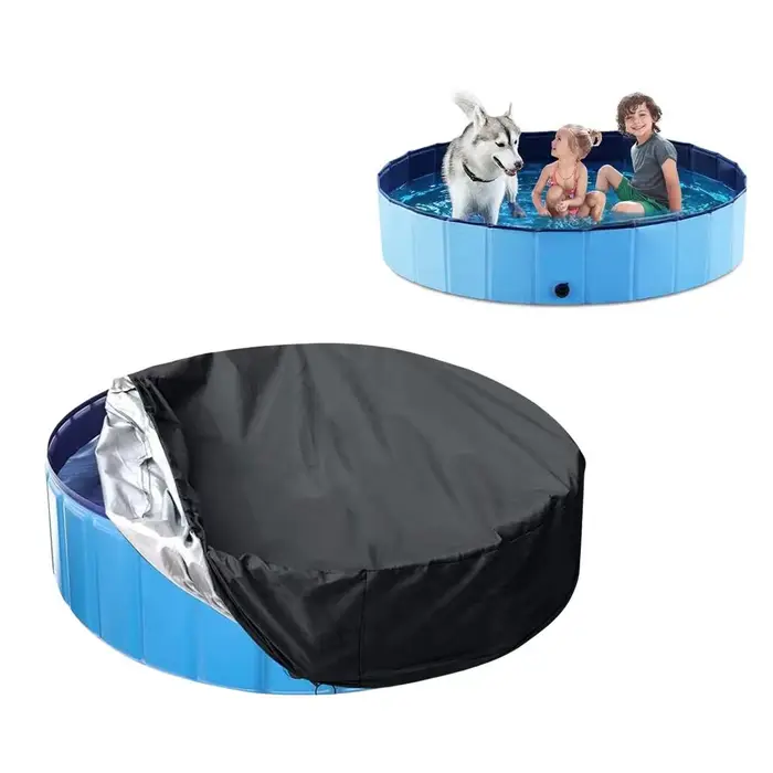 Couverture anti-poussière pliable pour piscine, accessoires de natation