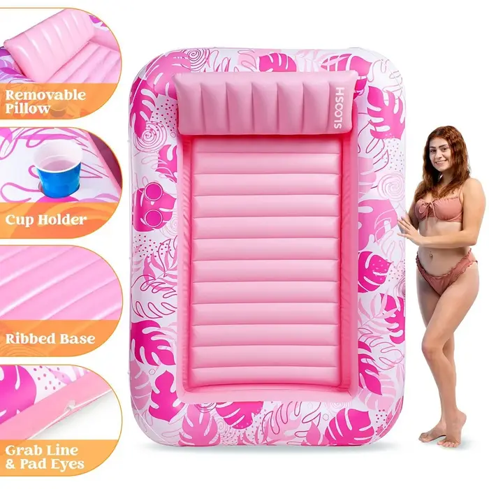 Lit flottant gonflable épais en PVC
