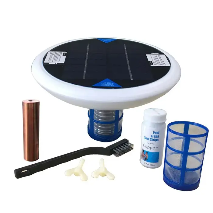 Purificateur de filtre à eau ioniseur solaire pour piscine, 85% moins, prévention des algues, garde 