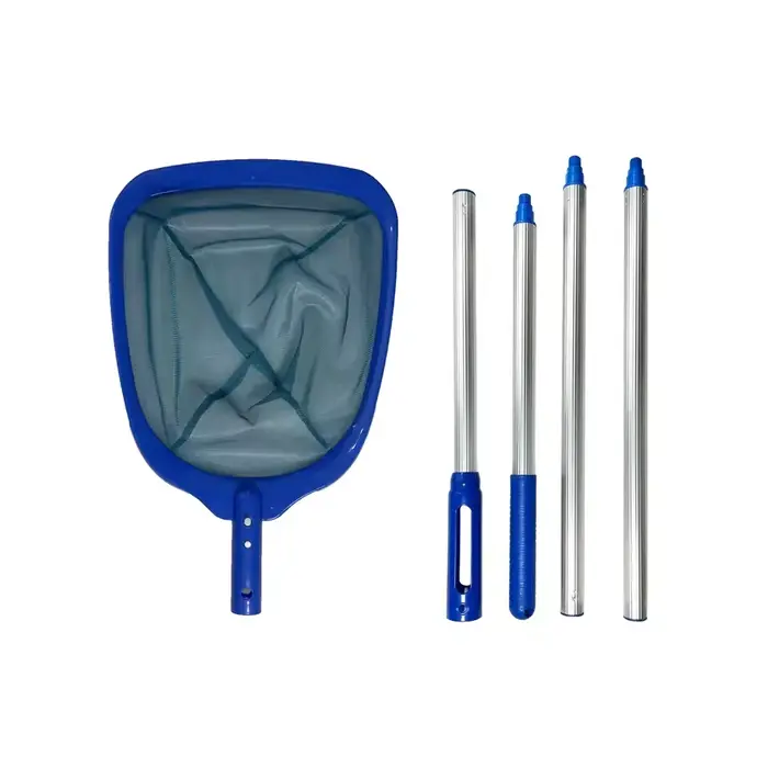 Épuisette de piscine avec manche télescopique, outil de nettoyage multifonction pour accessoires de 