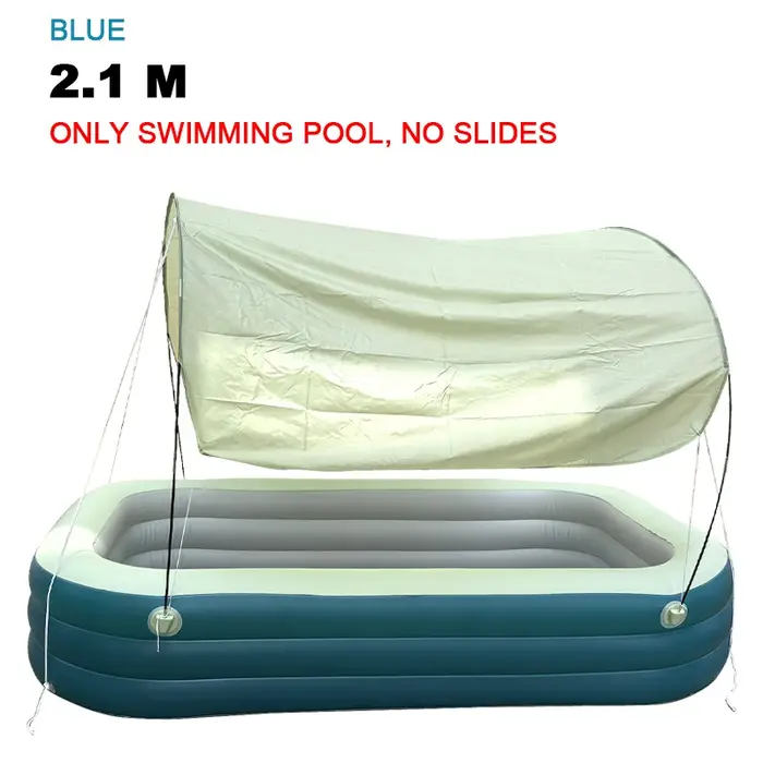Famille de piscine gonflable pliable épaissie avec toboggan toboggan multifonctionnel d'été pour loi