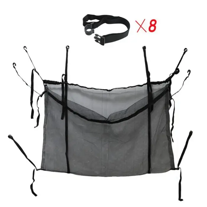 Sac de rangement suspendu pour piscine de grande capacité, sac de piscine pliable et robuste, sacs d