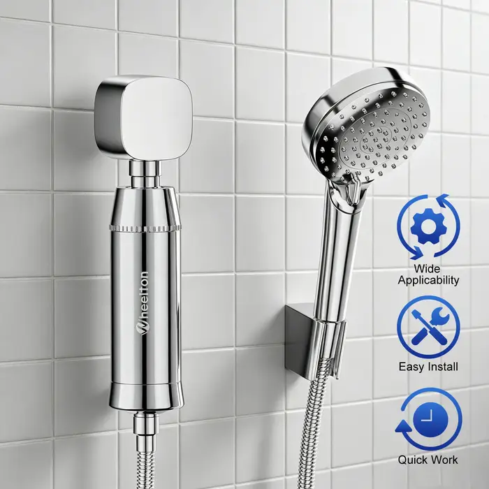 Filtre purificateur d'eau de douche Wheelton SPA pour éliminer le chlore