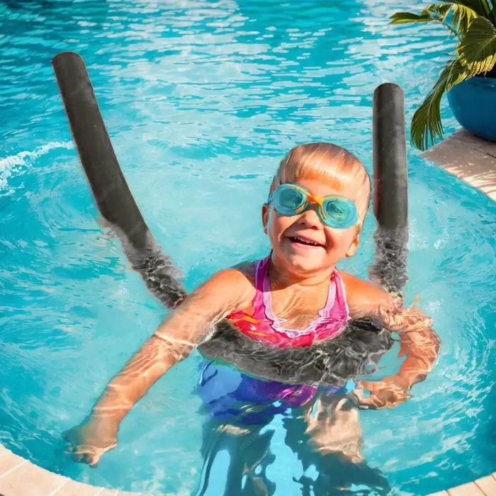 Nouilles de piscine d'apprentissage flexibles et portables pour enfants et adultes
