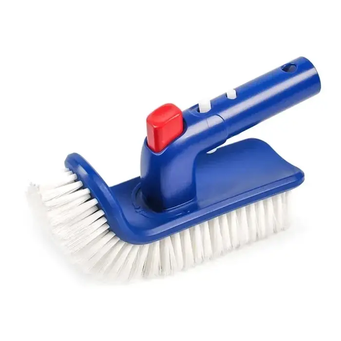 Brosse de piscine tête de brosse de piscine brosse à récurer à main rotative 180o pour marches et co