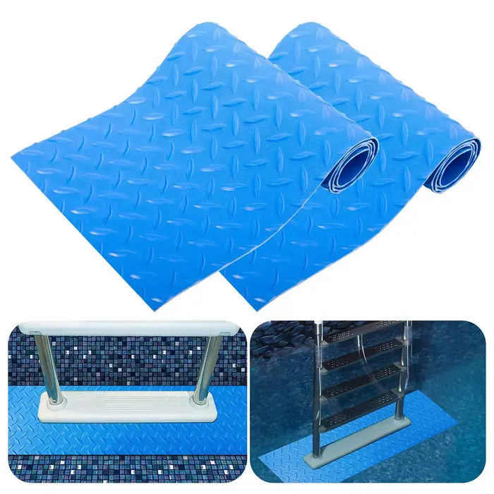 Tapis d'échelle de piscine antidérapant