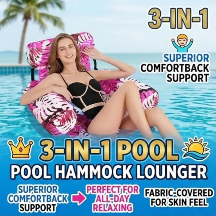 Siège flottant pliable pour piscine