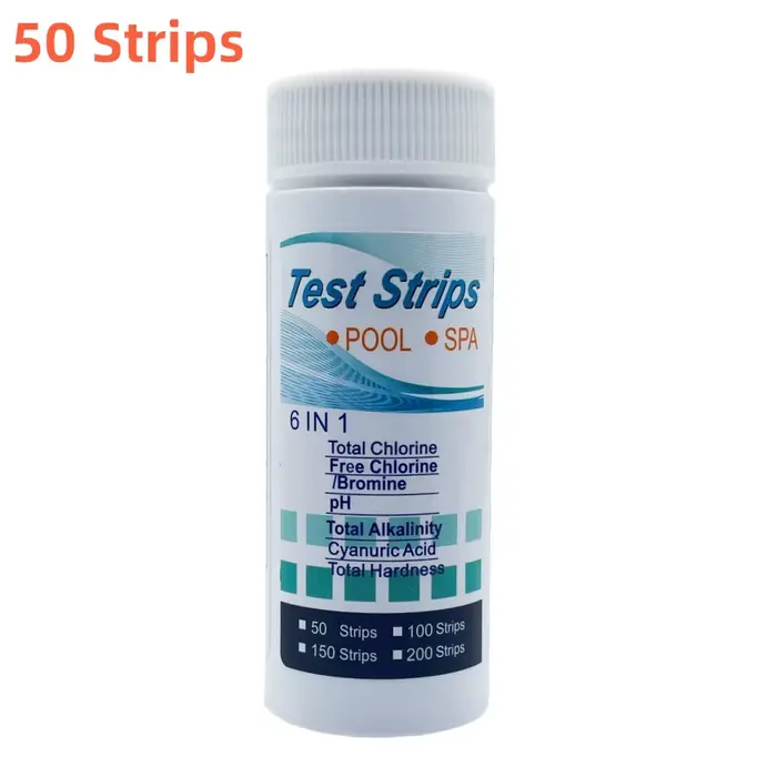 Bandelettes de Test 6 en 1 pour piscine et Aquarium, pour la dureté totale, alcalin, PH, nitrate, ch
