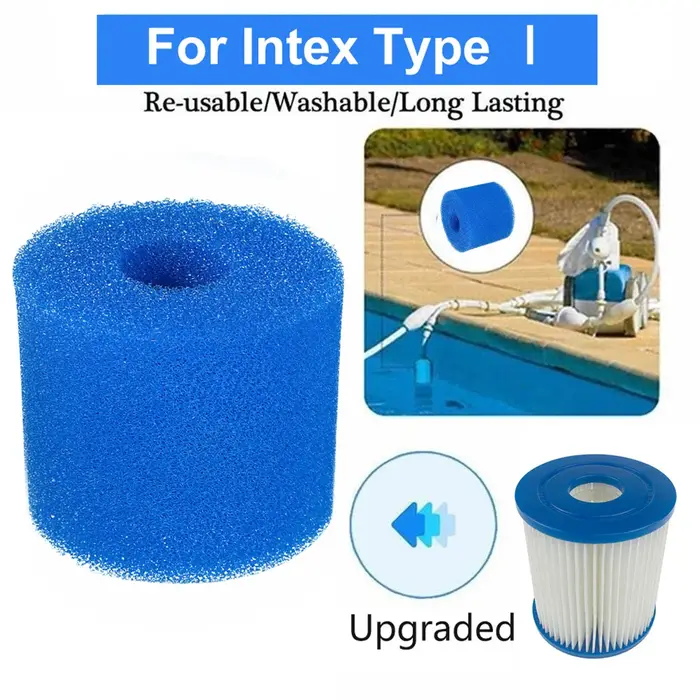 Filtre supporter ficateur de piscine réutilisable pour Intex Type I/II/VI/D