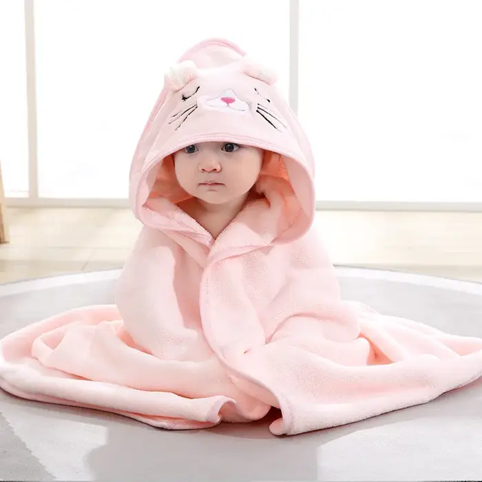 Serviette de bain pour bébé, peignoir pour enfants, couverture de dessin animé pour nouveau-né, supe