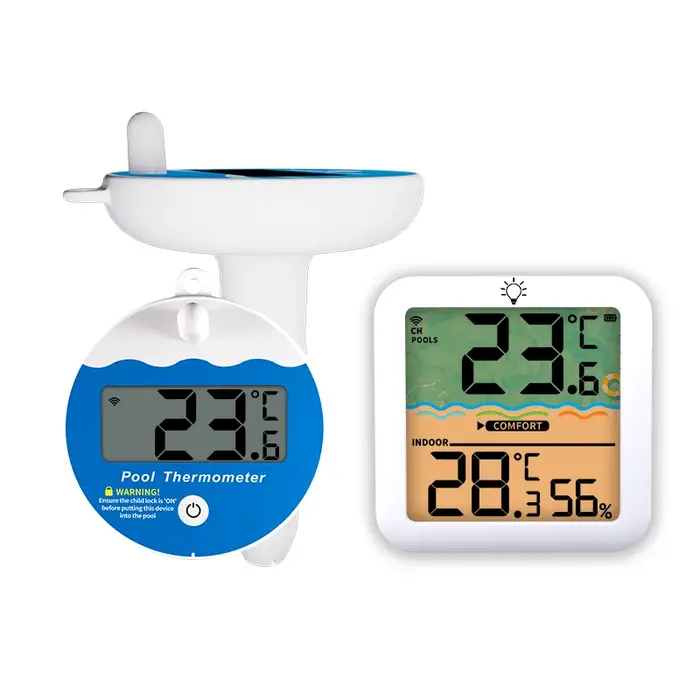 Thermomètre de piscine 2 en 1