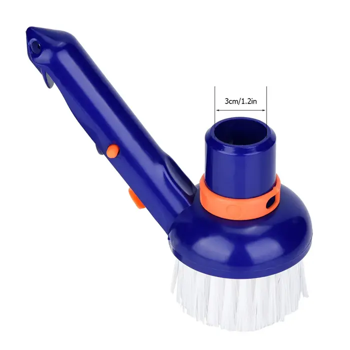 Brosse de nettoyage pour les coins et les marches de piscine