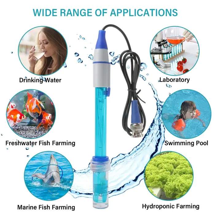 Yieryi Ph électrode sonde Aquarium piscine BNC remplacer