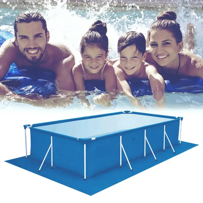 Tapis de piscine imperméable en PE, toile de protection pour sol de piscine, couverture anti-poussière en PE, coussin de protection pour piscine, film protecteur pour réduire l'usure et les déchirures