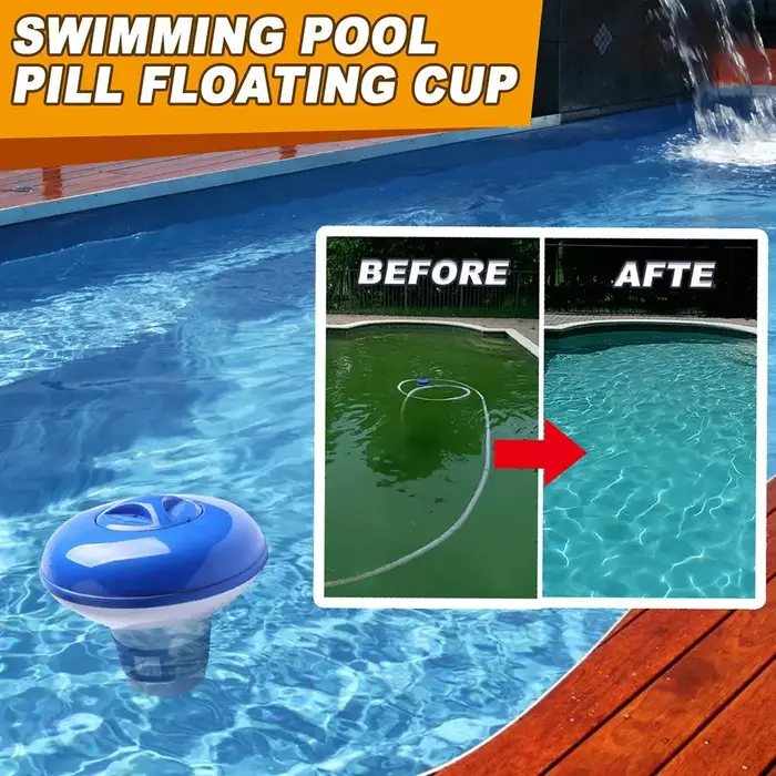Distributeur de chlore flottant pour piscine, purificateur d'eau, applicateur automatique, stérilisateur, nettoyeur de piscine