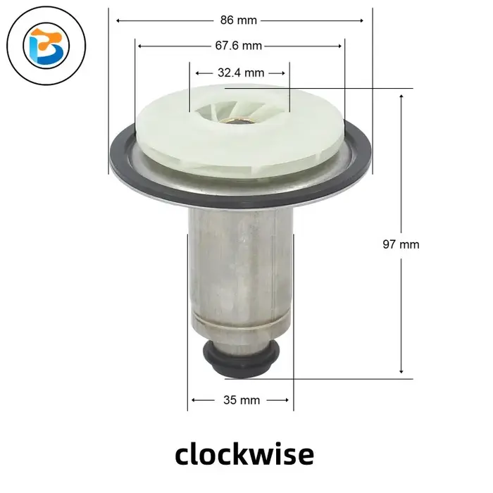 Rotor de moteur de pompe de circulation d'eau pour chaudière à gaz, pour Viessmann 7839621 7877731 W