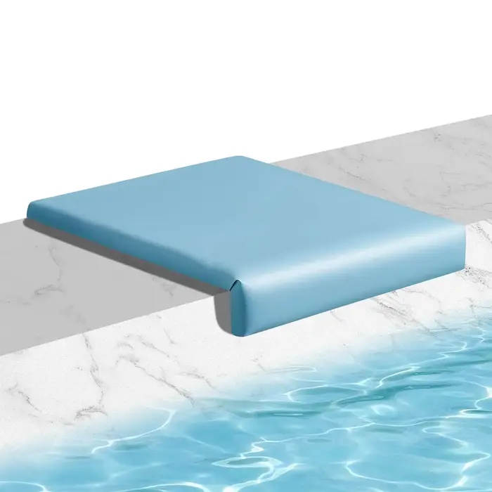 Coussin de siège pour bord de piscine antidérapant en forme de L