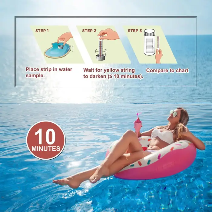 Bandelettes de test de sel pour piscine