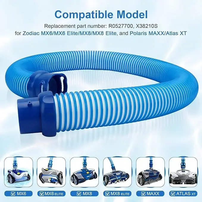 Tuyau de nettoyage de piscine 1-3 pièces pour Zodiac Baracuda MX6 MX8 X7 T3 T5