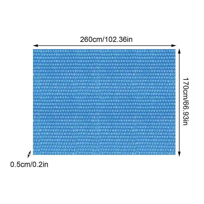 Couverture solaire à bulles pour piscine