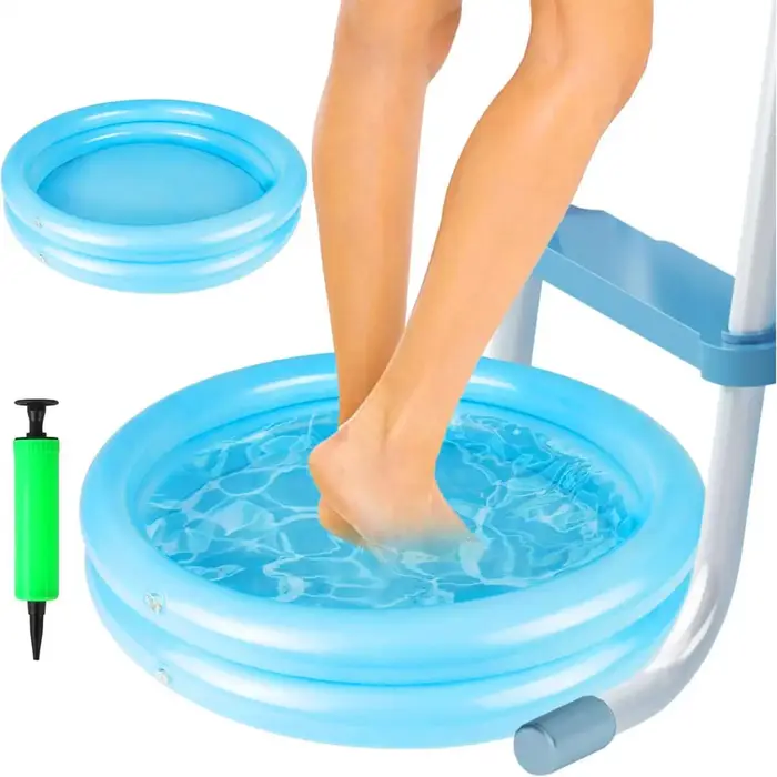 Bassin gonflable pratique pour bain de pieds