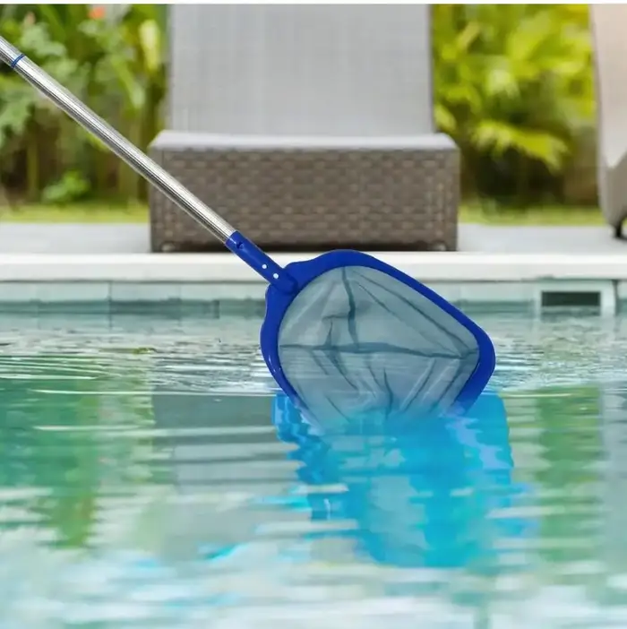 Filets de nettoyage de piscine pour baignoire d'étang télescopique