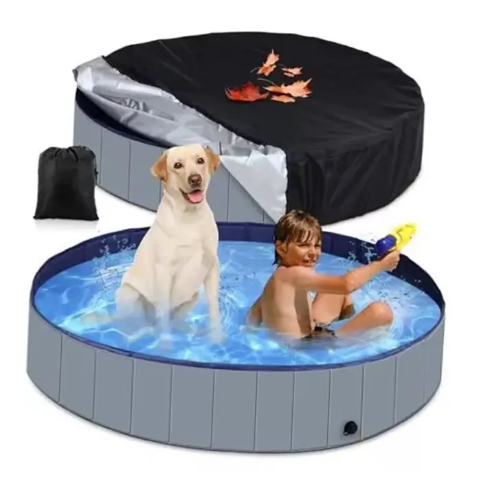 Couverture anti-poussière pliable pour piscine, accessoires de natation