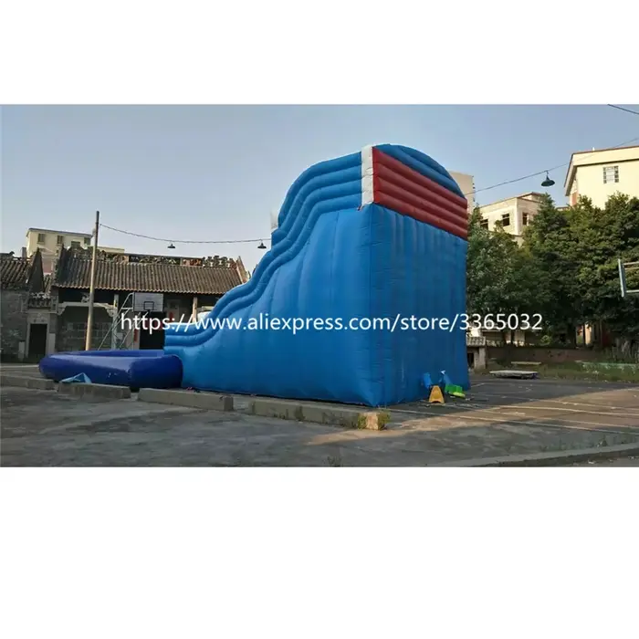 Glissière d'eau gonflable commerciale pour enfants et adultes, piscine
