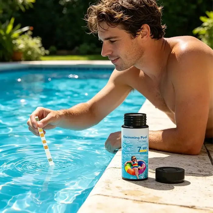 Bandelettes de test d'eau de piscine 7 en 1