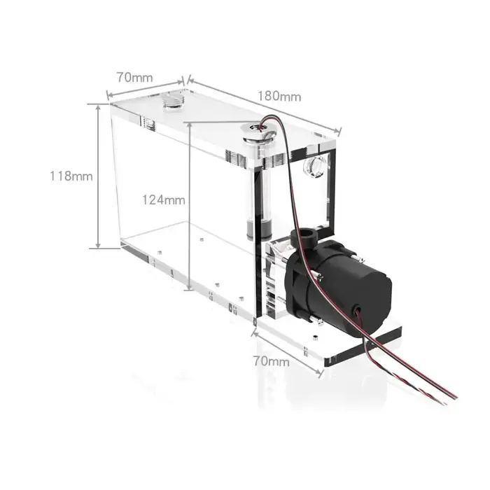Pompe à Eau spatirée EZEMOD AIO, Refroidissement par Eau, Dissipation Thermique, Grand Réservoir d'E